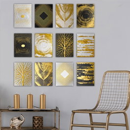 Wallity Colección Unknown Cuadros Decorativos MDF 12 Piezas